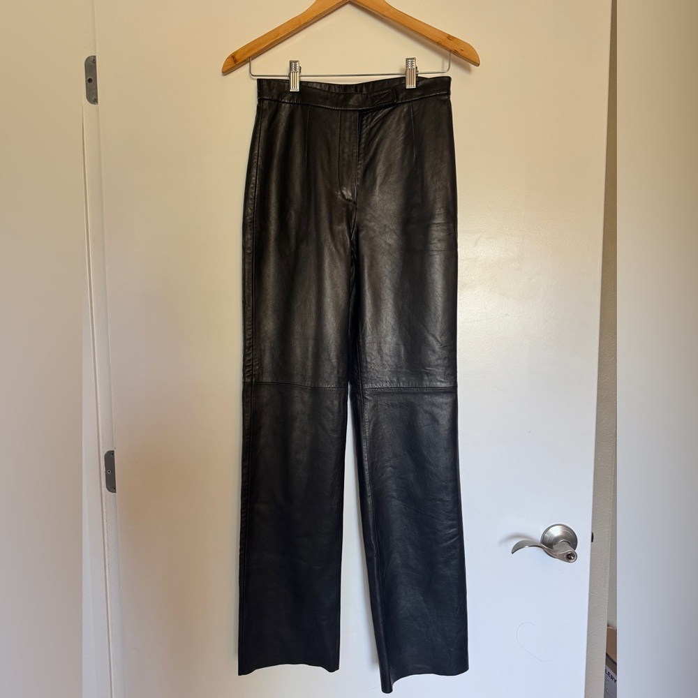 Black Friday Sale FREE SHIPPING Black Leather Pants
